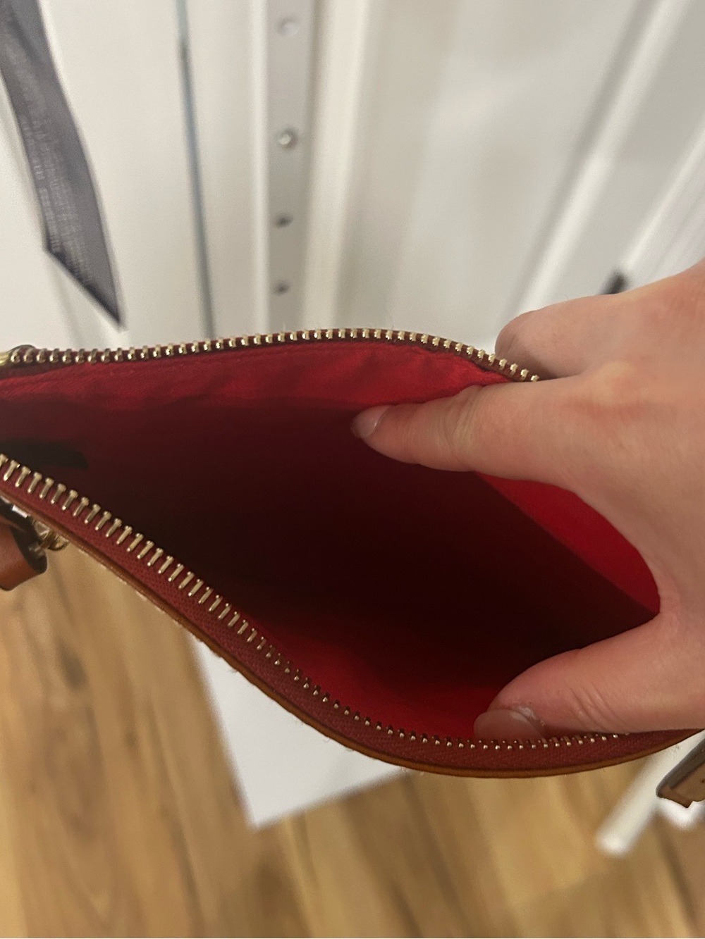 Dooney & Bourke Cognac Brown Leather Crossbody Bag - Picture 6 of 7
